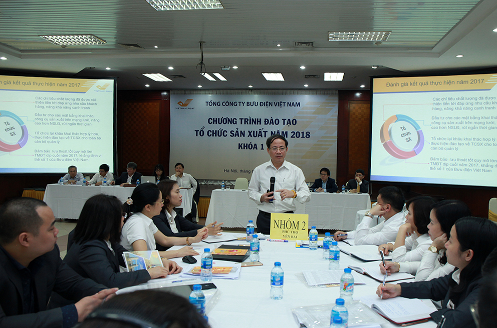 Bưu điện Việt Nam triển khai chương trình đào tạo Tổ chức sản xuất năm 2018