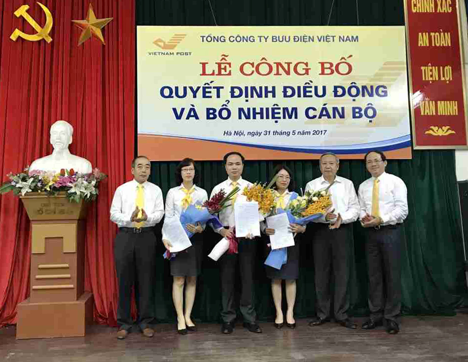 Bổ nhiệm lãnh đạo Công ty Vận chuyển và Kho vận Bưu điện 