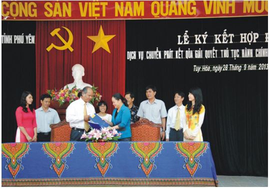 Bưu điện tỉnh Phú Yên: Triển khai dịch vụ chuyển phát kết quả giải quyết thủ tục hành chính từ ngày 1/10/2013