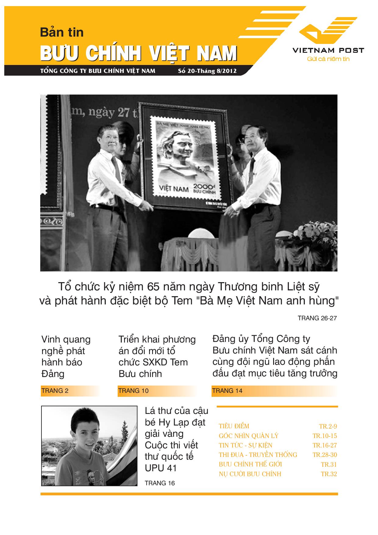 Bản tin bưu chính số 20