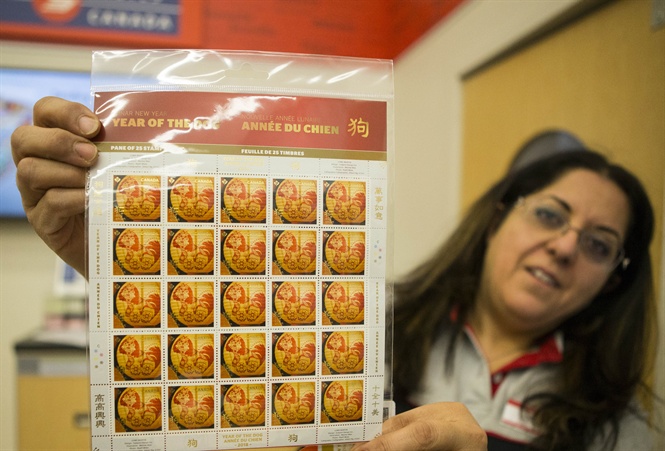 Canada Post issues the Stamp set for the new year Mau Tuat