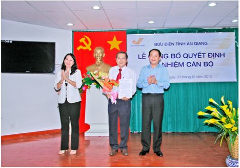 Bổ nhiệm Giám đốc Bưu điện tỉnh An Giang