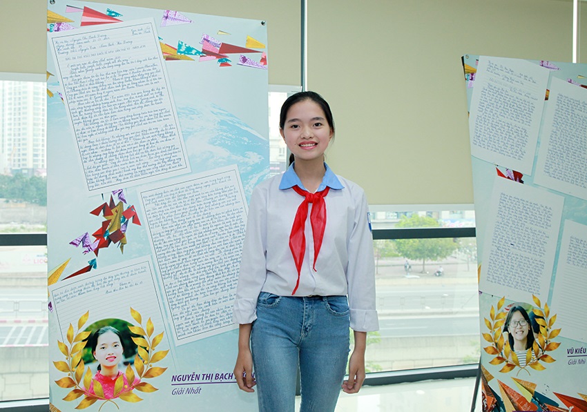 Vietnamese pupil won the Third prize of the 47th UPU Letter Writing Competition 