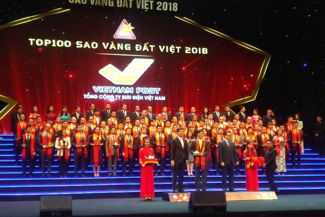 Bưu điện Việt Nam vào Top 100 Sao Vàng đất Việt 2018