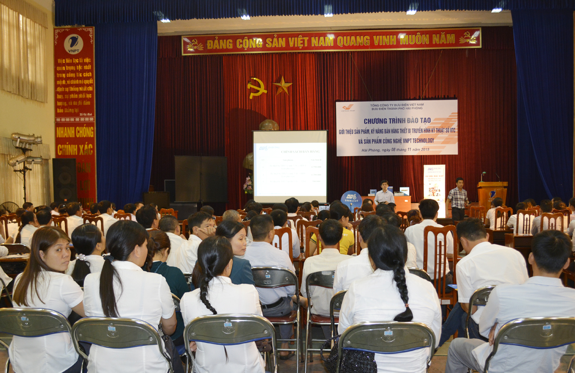 Bưu điện Hải Phòng tổ chức đào tạo kỹ năng bán hàng dịch vụ VTC