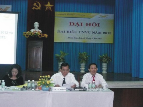 Bưu Điện tỉnh Khánh Hòa tổ chức Đại hội đại biểu CNVC năm 2013