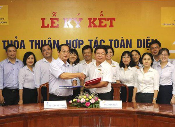 Bưu điện Bình Dương hợp tác toàn diện với Trung tâm kinh doanh VNPT Bình Dương