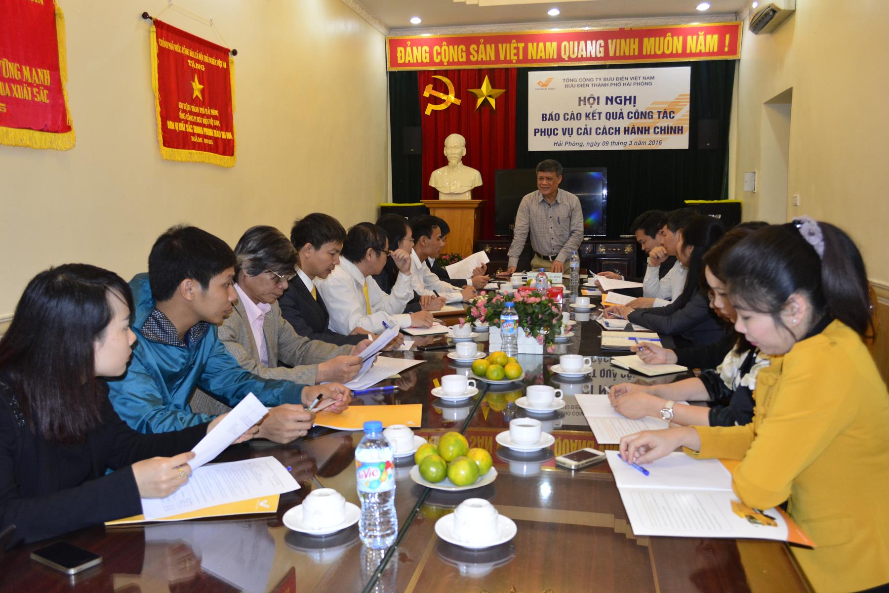 Bưu điện Hải Phòng báo cáo kết quả công tác phục vụ cải cách hành chính