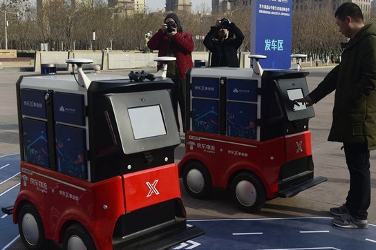 Delivery robots gaining popularity in logistics