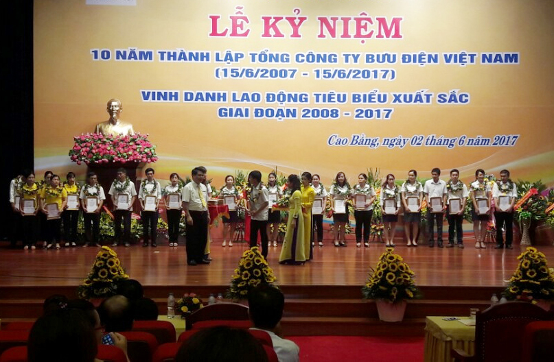 Bưu điện tỉnh Cao Bằng tổ chức lễ kỷ niệm 10 năm thành lập Tổng công ty Bưu điện Việt Nam