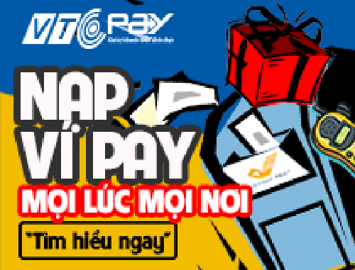 Nạp Ví điện tử VTC Pay tại các Bưu cục trên toàn quốc