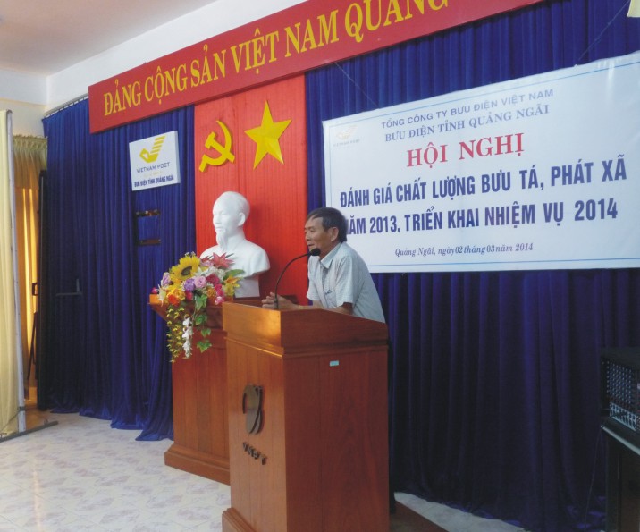 Bưu điện tỉnh Quảng Ngãi tổ chức đánh giá chất lượng Bưu tá và Phát xã