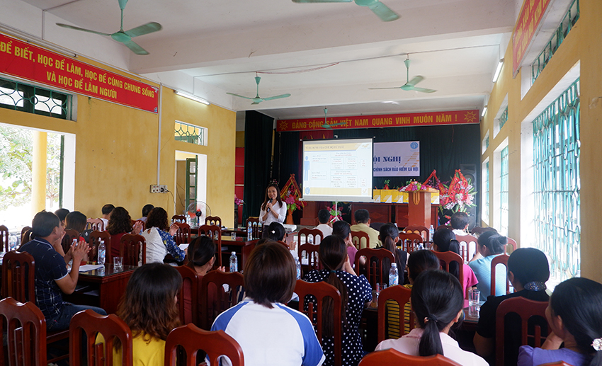 Tuyên truyền chính sách BHXH tự nguyện cho người dân tại huyện Kim Bôi, tỉnh Hòa Bình