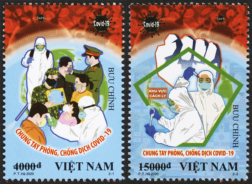 “Join hands in COVID-19 prevention and control” stamp set unveils in Vietnam