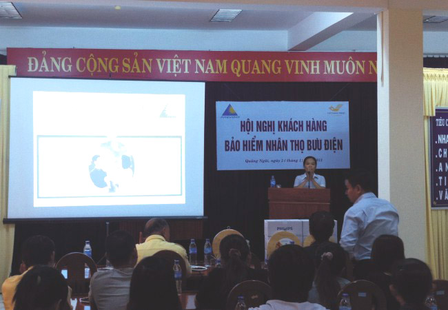 Bưu điện Quảng ngãi tổ chức tập huấn dịch vụ Bảo hiểm Prévoir