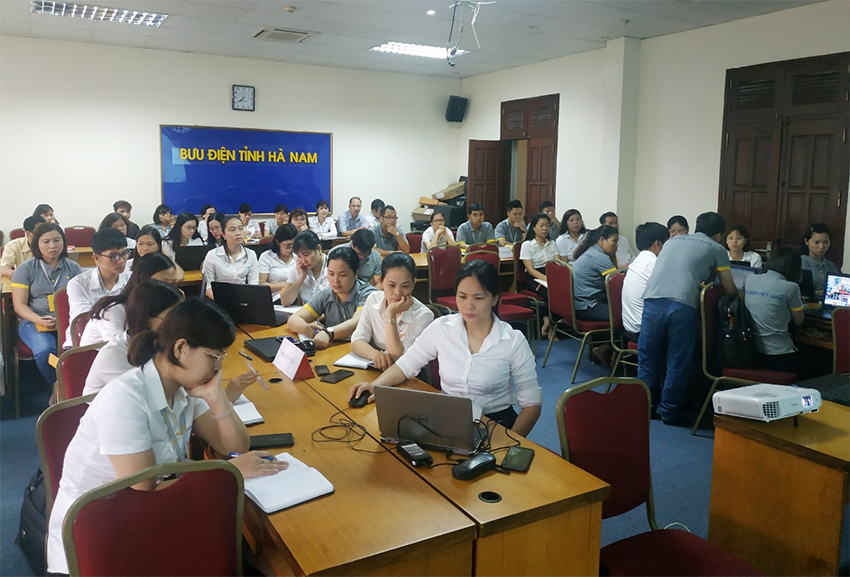 Bưu điện tỉnh Hà Nam tổ chức tập huấn công tác tổ chức sản xuất năm 2019