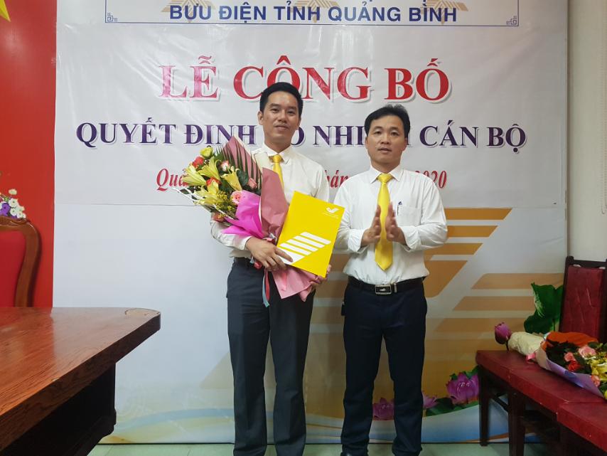 Bổ nhiệm Phó giám đốc Bưu điện tỉnh Quảng Bình