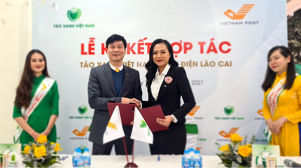 Bưu điện tỉnh Lào Cai phân phối độc quyền sản phẩm của Táo Xanh Việt Nam