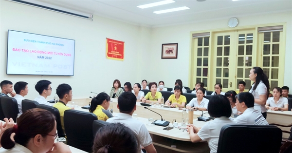 Bưu điện TP Hải Phòng tổ chức đào tạo cho lao động mới tuyển dụng