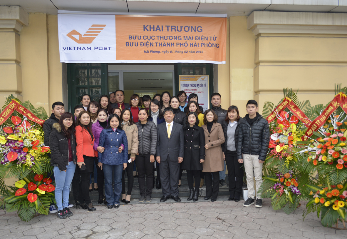 Bưu điện TP Hải Phòng khai trương bưu cục thương mại điện tử