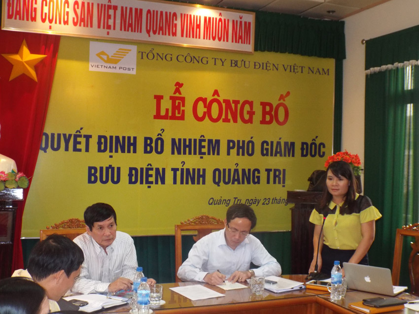 Bổ nhiệm Phó Giám đốc Bưu điện tỉnh Quảng Trị