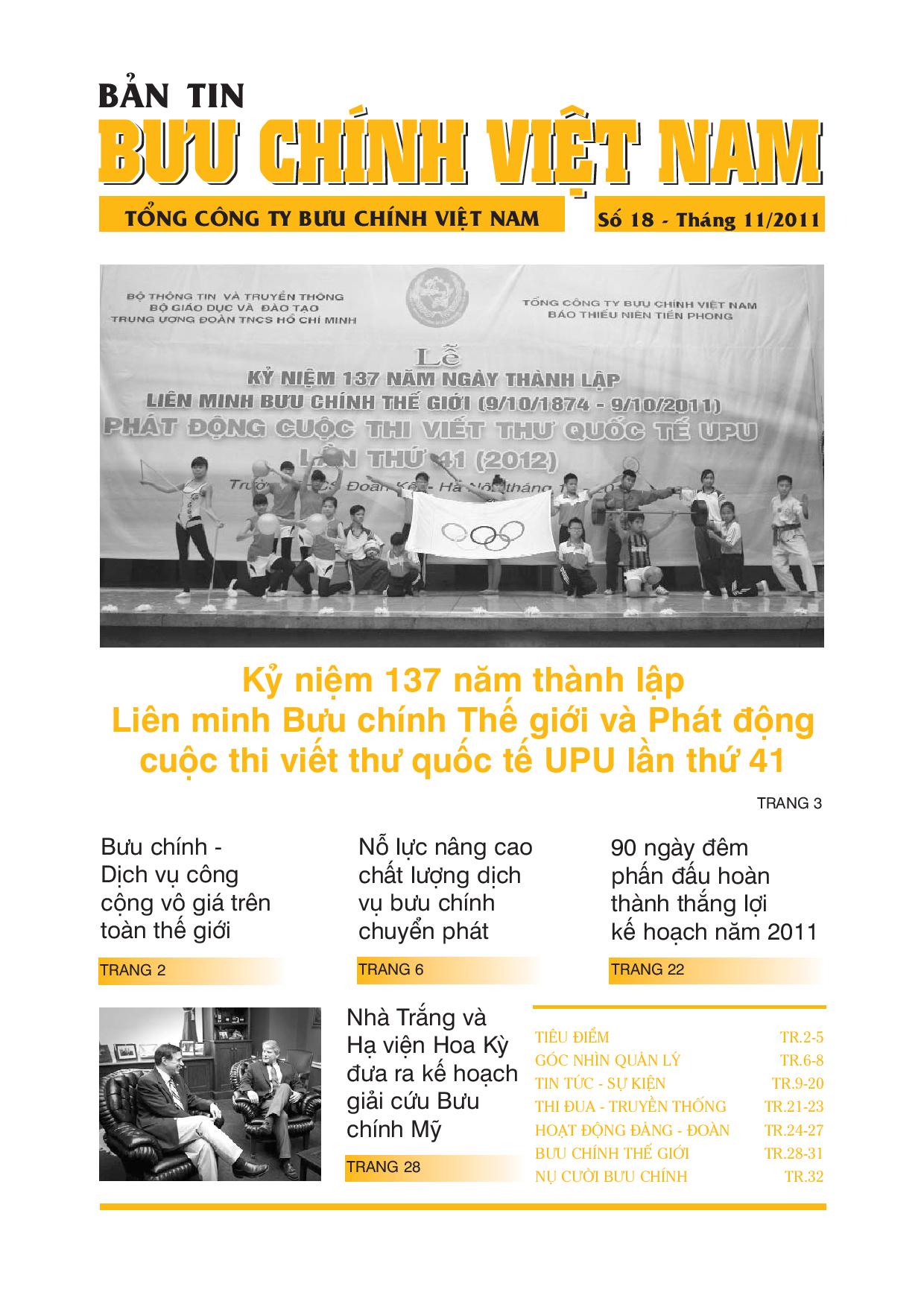 Bản tin bưu chính số 18