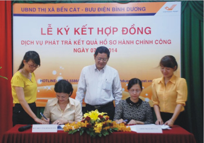 Bưu điện tỉnh Bình Dương: Khai trương dịch vụ chuyển phát thủ tục hành chính công tại Bến Cát và Dầu Tiếng