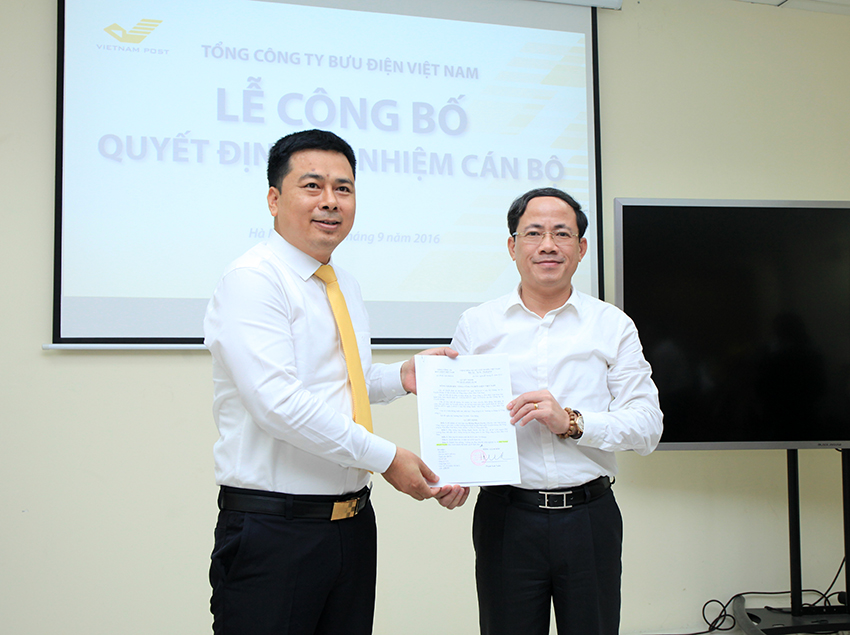 Tổng công ty Bưu điện Việt Nam bổ nhiệm cán bộ