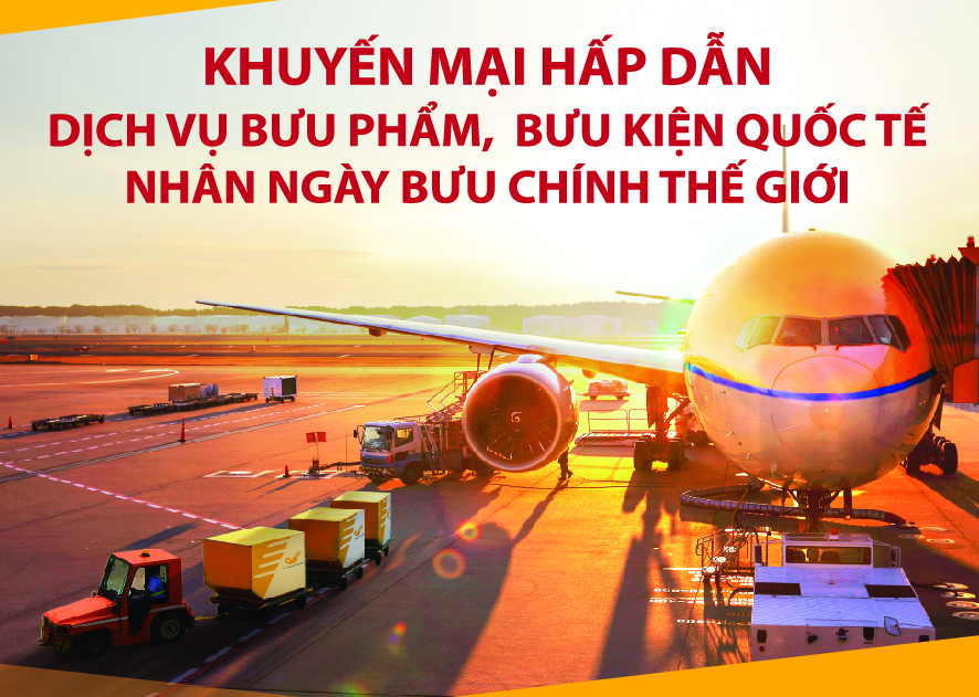 Bưu điện Việt Nam khuyến mại dịch vụ bưu phẩm, bưu kiện quốc tế