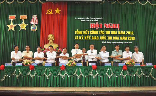 Bưu Điện tỉnh Bình Phước ký giao ước thi đua năm 2013