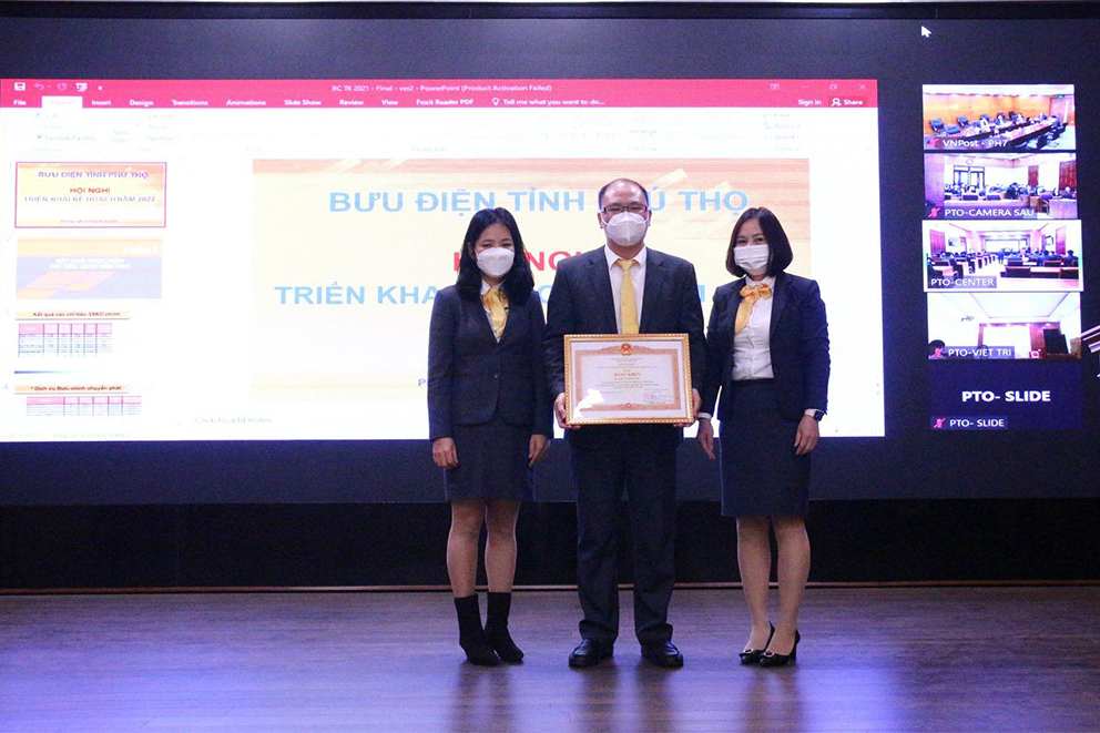 Bưu điện tỉnh Phú Thọ vinh dự nhận Bằng khen của Thủ tướng Chính phủ