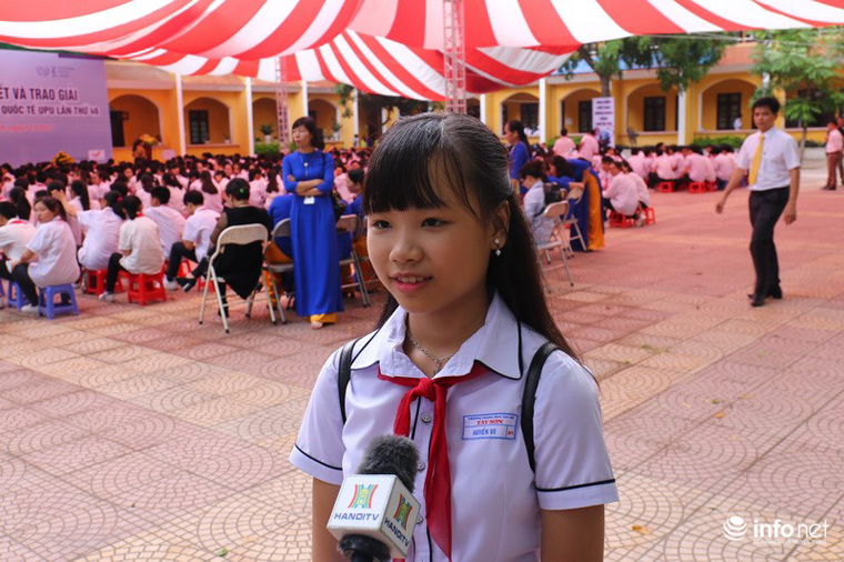 Vietnam won the honourable mention in the 46th Universal Postal Union's International Letter-Writing Competition in 2017