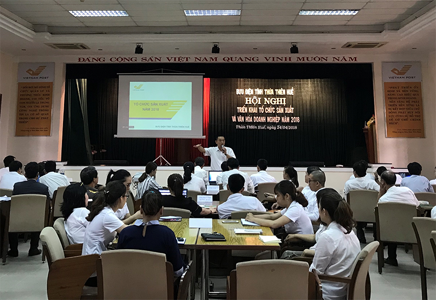 Bưu điện tỉnh Thừa Thiên Huế tổ chức Hội nghị triển khai Tổ chức sản xuất