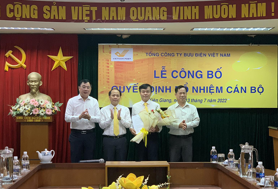 Bổ nhiệm Giám đốc Bưu điện tỉnh Kiên Giang và Phó giám đốc Bưu điện tỉnh Đồng Tháp	