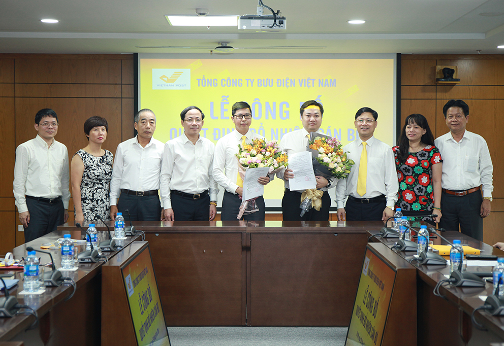 Bưu điện Việt Nam bổ nhiệm cán bộ Ban Kỹ thuật Công nghệ và Ban Dịch vụ Bưu chính