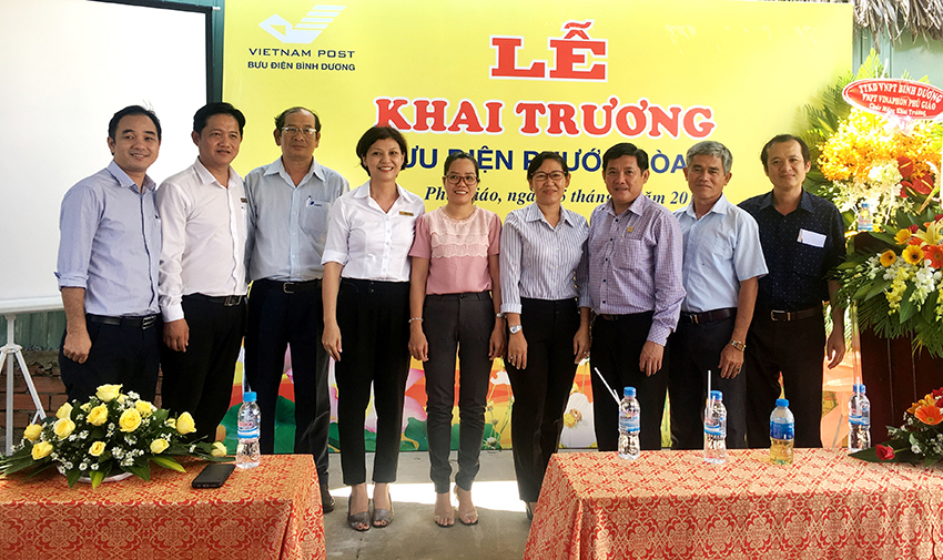 Khai trương Bưu cục Phước Hòa 2 tại huyện Phú Giáo, tỉnh Bình Dương