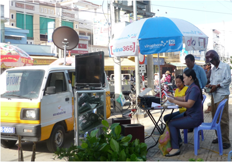 Bưu Điện tỉnh Bến Tre tổ chức kênh bán hàng lưu động