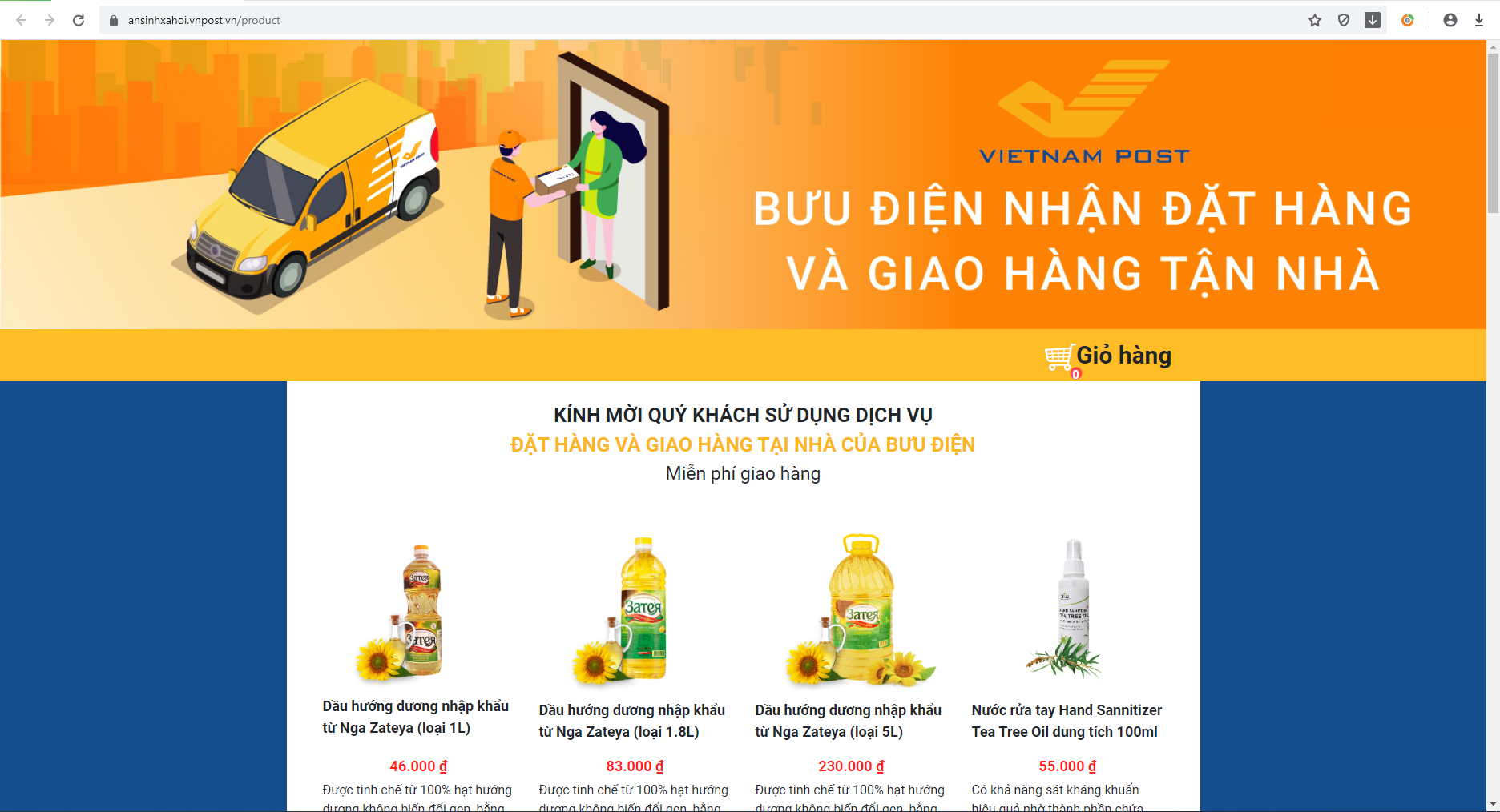 Vietnam Post offers free delivery service for household goods orders