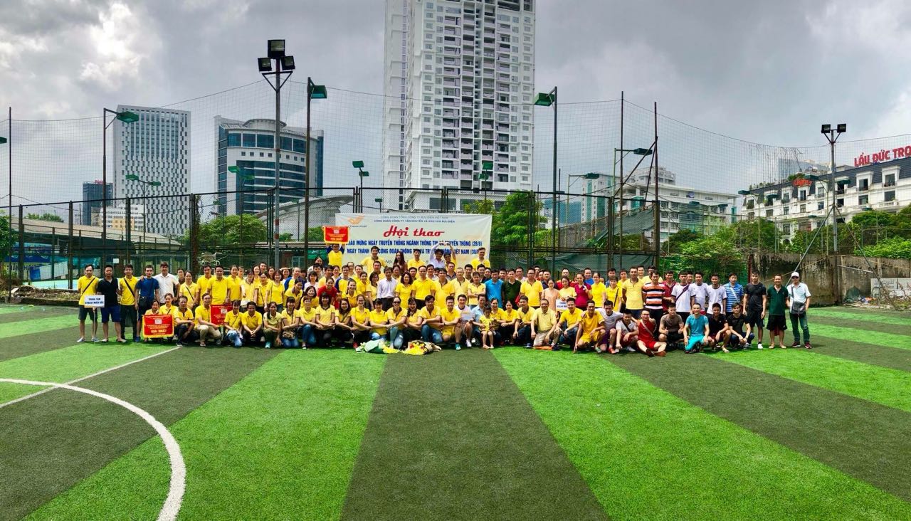 Công ty Vận chuyển và Kho vận Bưu điện tổ chức Hội thao chào mừng ngày thành lập ngành