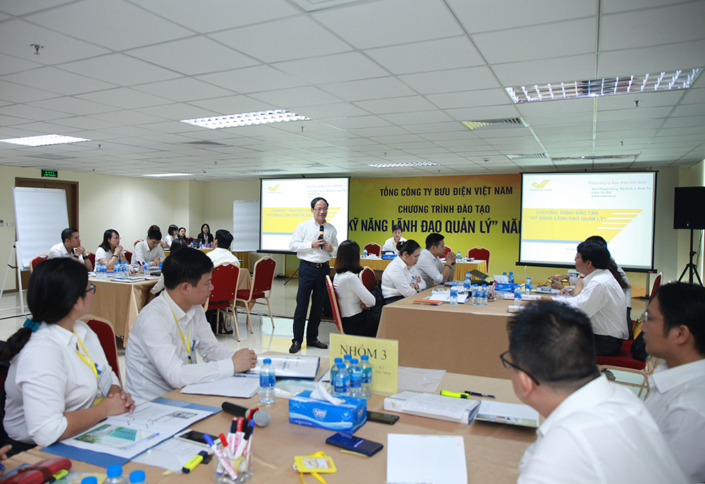 Đào tạo “Kỹ năng lãnh đạo quản lý” cho lãnh đạo các bưu điện tỉnh, thành phố mới tuyển dụng