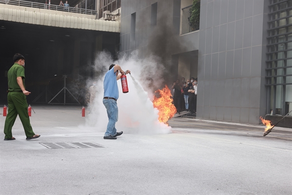 Khối cơ quan Tổng công ty tập huấn công tác Phòng cháy chữa cháy