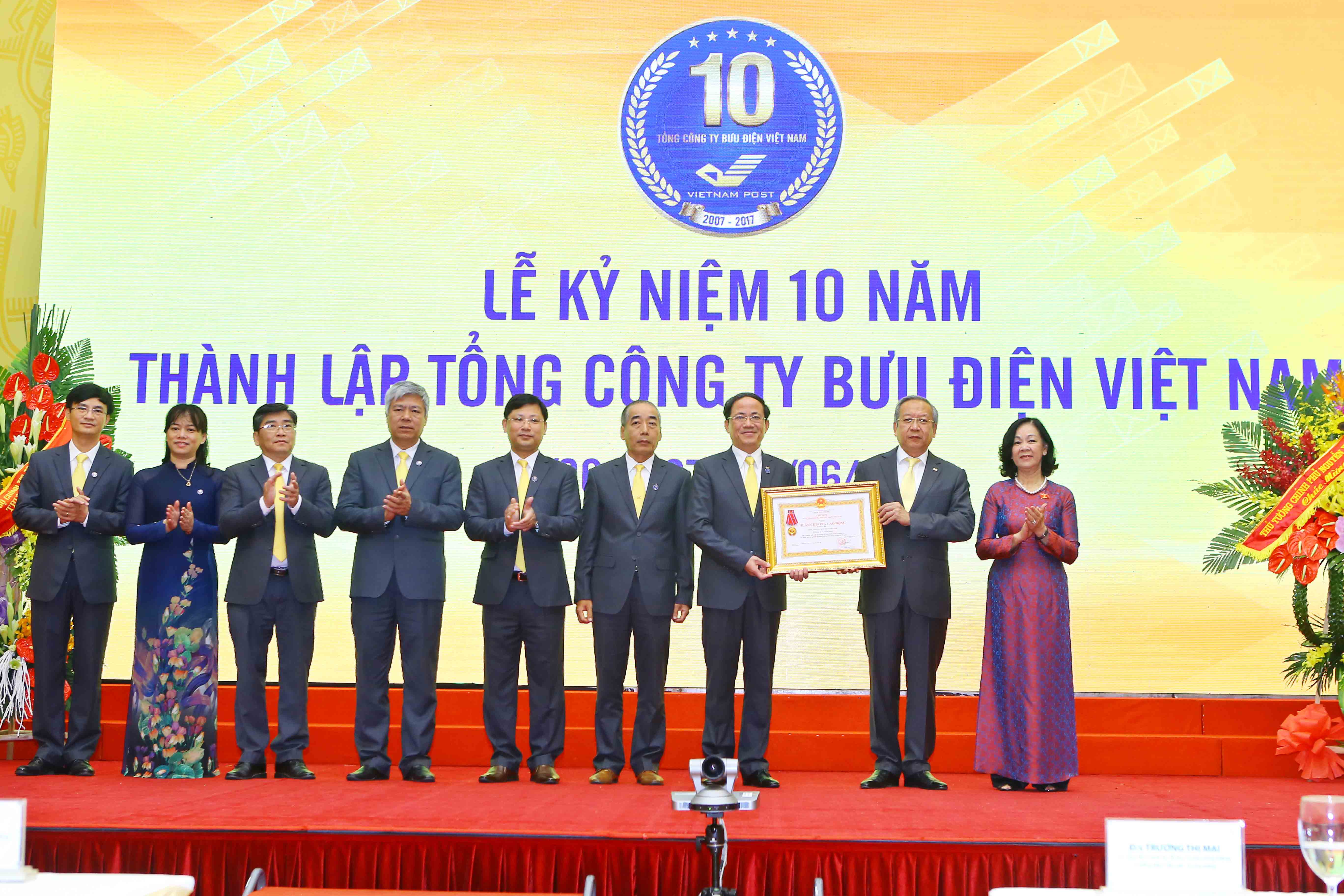 Lễ kỷ niệm 10 năm thành lập Tổng công ty và đón nhân Huân chương Lao động hạng Ba