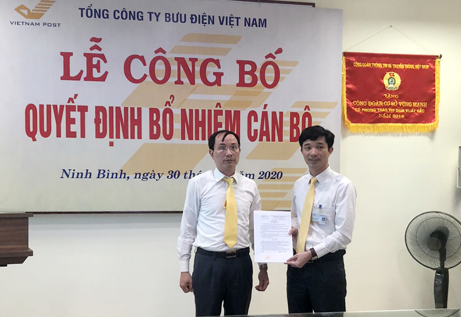 Bổ nhiệm Phó giám đốc Bưu điện tỉnh Ninh Bình 