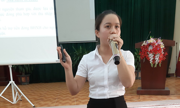 Huyện Đại Từ (Thái Nguyên): 27 khách hàng đăng ký tham gia BHXH tự nguyện trong một hội nghị