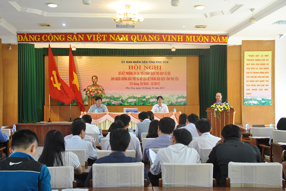 Phú Yên tổ chức sơ kết công tác chi trả chính sách trợ giúp xã hội 2017