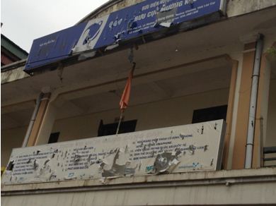 Bưu Điện tỉnh Lào Cai sau trận gió lốc và mưa đá lịch sử 