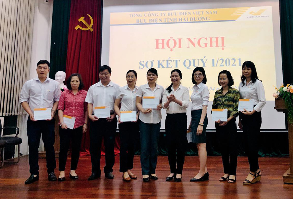 Bưu điện tỉnh Hải Dương tổ chức Hội nghị sơ kết đánh giá công tác quý I/2021