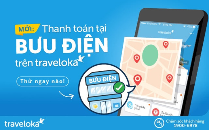 Traveloka mở kênh thanh toán đặt chỗ qua Bưu điện