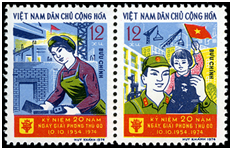 Tem Bưu chính Chào mừng Giải phóng Thủ đô 10-10