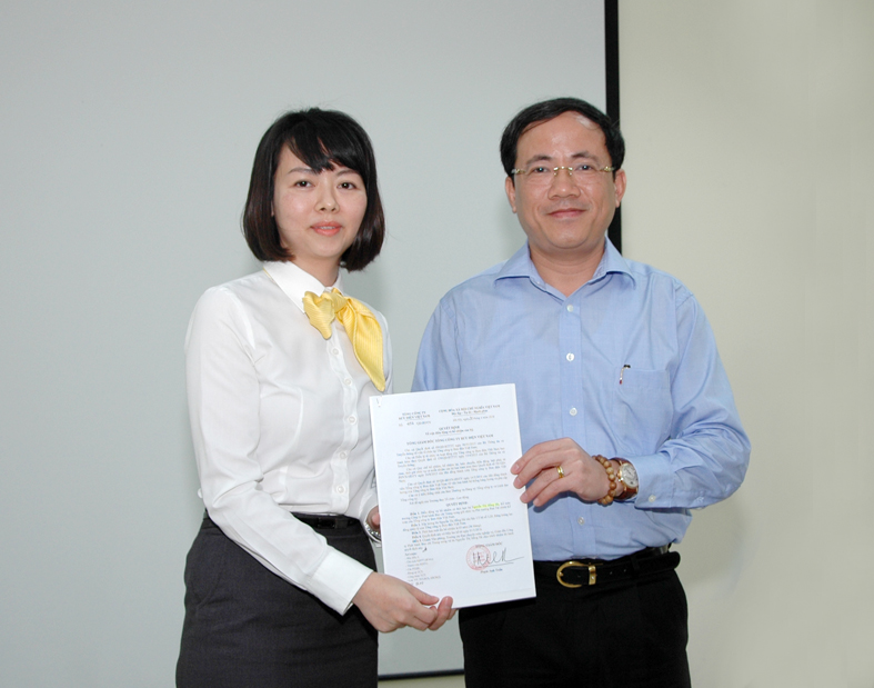 Bổ nhiệm Phó Trưởng Ban Tài chính Kế toán Tổng công ty